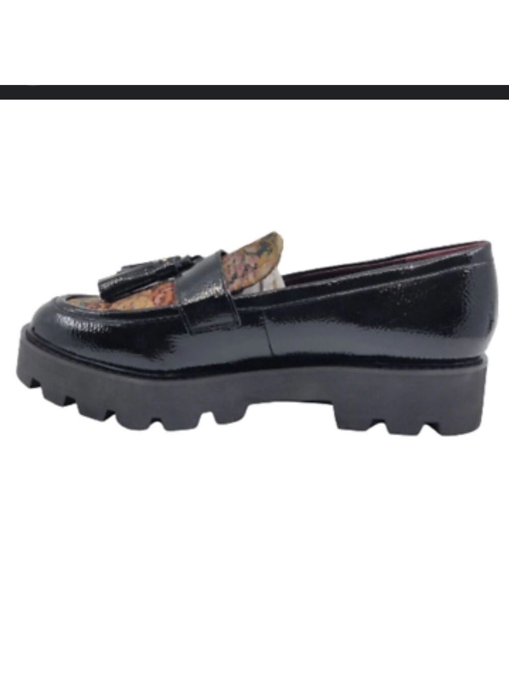 Franco Sarto Balinna Tassel Loafer Lug Heel  contrasting upper New w/Box sz 8